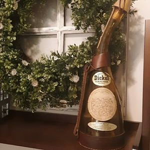 Vintage dickel Tennessee whiskey souvenir bottle.